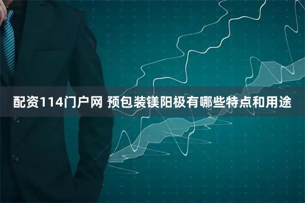 配资114门户网 预包装镁阳极有哪些特点和用途