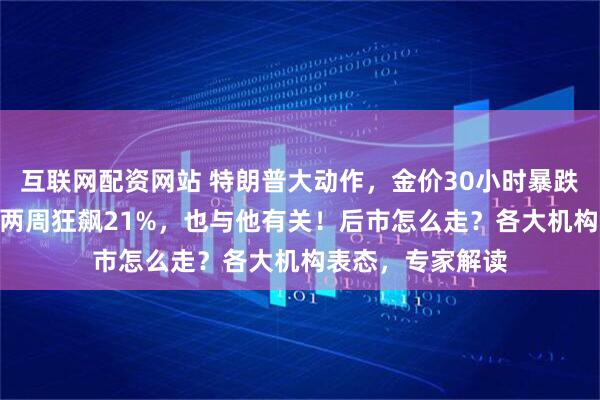 互联网配资网站 特朗普大动作，金价30小时暴跌670美元！此前两周狂飙21%，也与他有关！后市怎么走？各大机构表态，专家解读